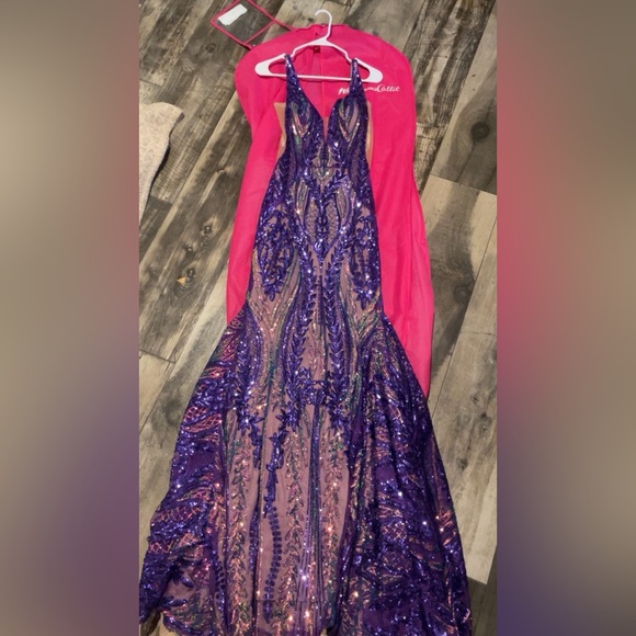 Jovani Purple and Gold Sequin Prom Dress - benaras.co Jovani Purple and Gold Sequin Prom Dress - benaras.co